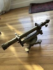 Théodolite  - Niveau d'Egault  à Lunette Géomètre  - Signé Cordier à Lyon - 1850