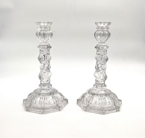 Paire bougeoirs flambeaux - paire, de