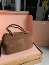 sac miu miu Beau suede brown