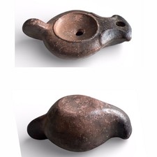 LAMPE A HUILE EN TERRE CUITE