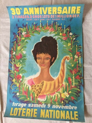 L23 affiche loterie nationale - loterie,