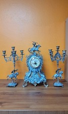 Garniture de cheminée horloge