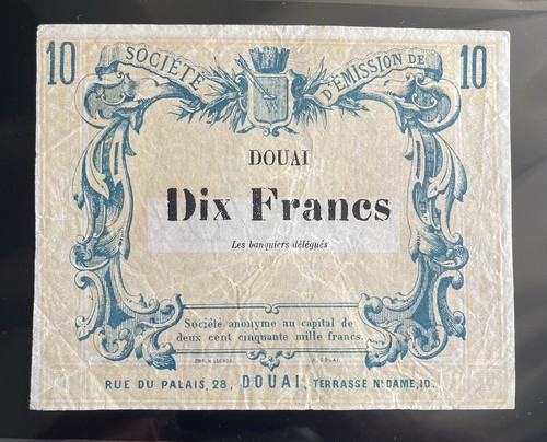 Très rare billet 10 francs - rare, !