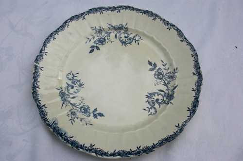 Plat rond faïence lg - plat,