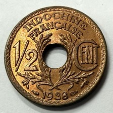 Pièce 1/2 Centime 1938