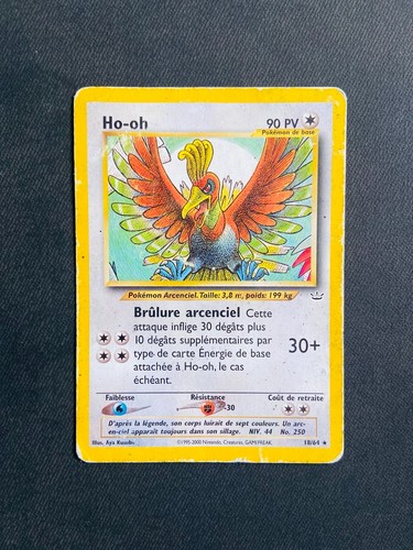 Carte pokémon 18 64 - pokémon, ho-oh