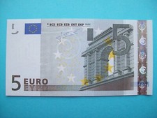 BILLET 5 EUROS  L 026 H 5  NEUF 2002 SIGNATURE JEAN-CLAUDE TRICHET FRANCE