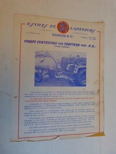 Prospectus catalogue agricole - ,