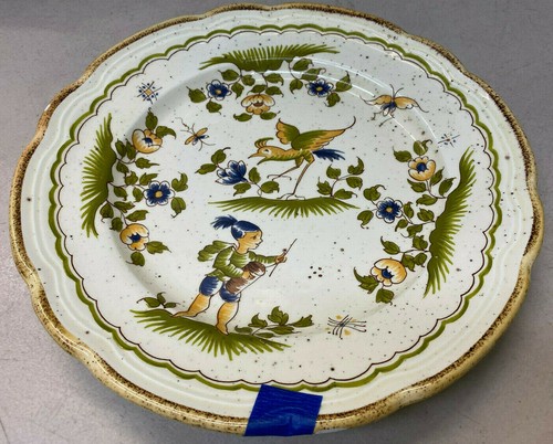 Dinner plate boy drum - plate, bird