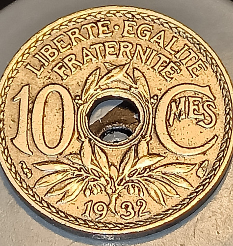 Pièce ancienne centimes - pièce, 10