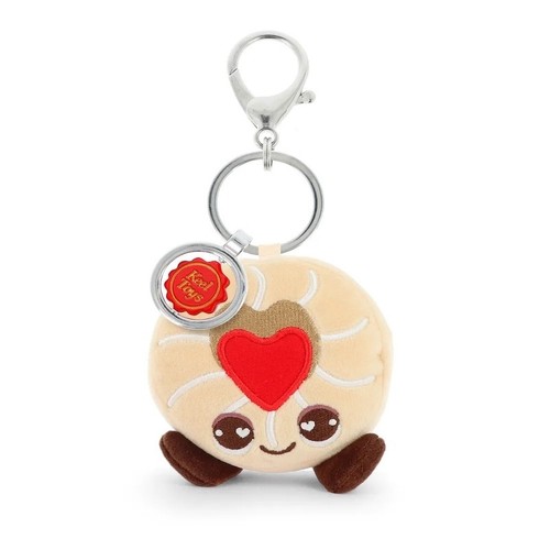 Porte clés peluche biscuit - porte-clés,