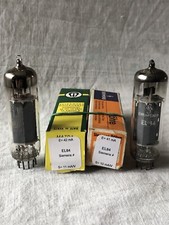 EL84 6BQ5 Siemens ≠ matched pair Vacuum Tube, lampe, Röhre, Valve. Slightly Used