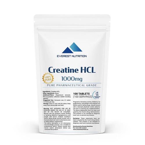 Creatine hcl 1000mg - creatine,
