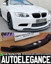SPLITTER BMW SERIE 3 E92 E93 M3 LAME SOUS PARE-CHOC AVANT M NOIR BRILLANT