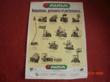  PROSPECTUS  PUBLICITAIRE  MATERIELS  MANUTENTION   AUSA - FRANCE   PERPIGNAN