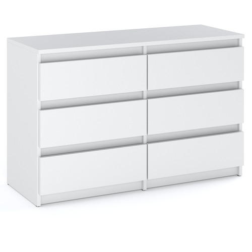 Commode blanche tiroirs - 6,