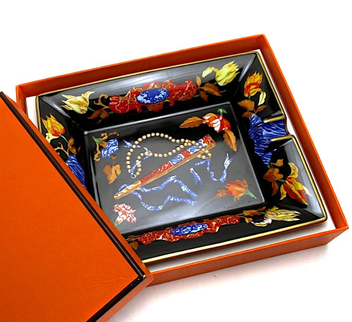 Cendrier floral hermes - floral,