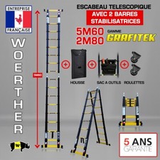Echelle-escabeau télescopique