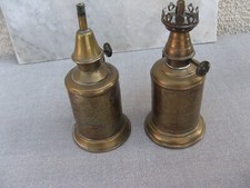 Lot de 2 anciennes lampes à essence PIGEON et OLYMPE