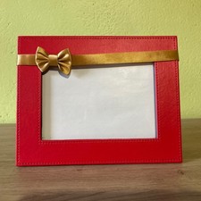 Cadre Photo Simili Cuir Rouge 18 X 13 