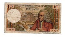 France Billet 10 FRANCS VOLTAIRE 4/2/1971  14007  F.673 BON ETAT
