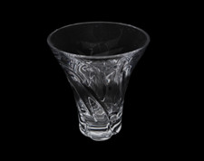 Vase vintage en cristal signé