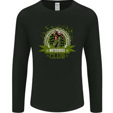 T-Shirt À Manches Longues MotoX Pour Hommes Du Club De Motocross