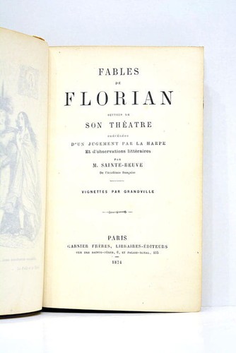 Fables florian suivies de - de,