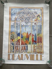 AFFICHE ANCIENNE de Guy Nochet pour la ville de Deauville - 60 x 80 cm