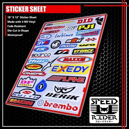 Racing sponsor sticker - sponsor, decal