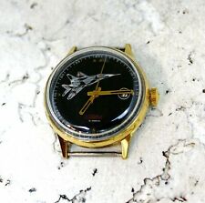Slava Soviétique Russie Vintage Montre Poignet Homme Calendrier Mécanique Cadeau