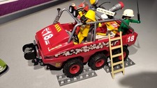 RV LOT PLAYMOBIL VEHICULE CAMION TOUT TERRAIN SAPEUR POMPIER  18 BATEAU AMPHIBIE