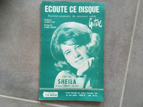 Partition sheila ecoute - partition, ce