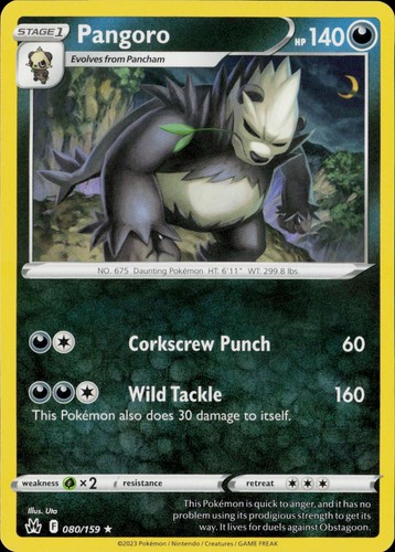 Pangoro crz swsh crown zenith - pangoro,