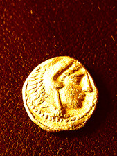 monnaie or grecque antique  quart statere or tres tres beau r3