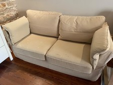 canape lit 2 places convertible + repose pied av rangement