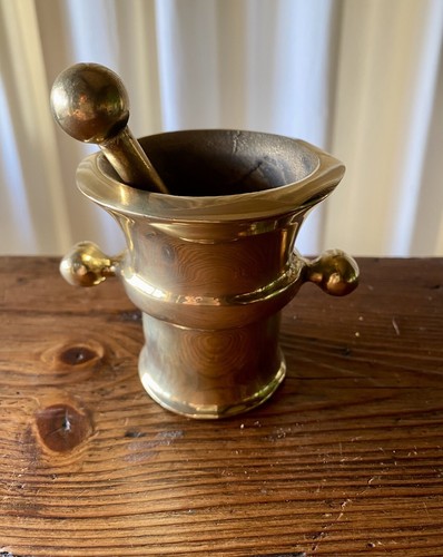 Mortier son pilon bronze - mortier,