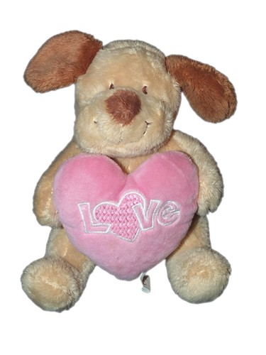 Doudou peluche chien beige - doudou,
