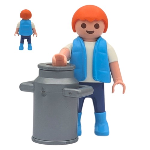 Figurine enfant bleu blanc - figurine,