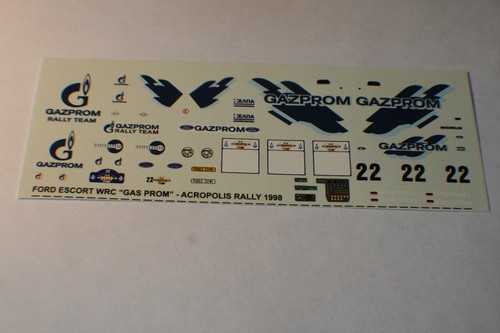 Decal ford escort - decal, 1/43