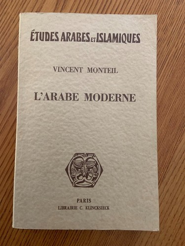 Arabe moderne vincent - l,