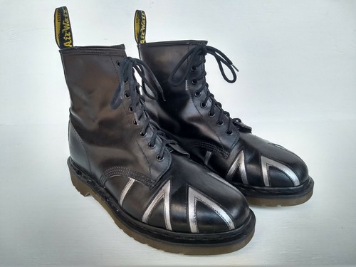 Martens silver union jack - dr.,