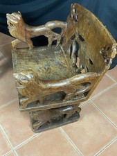 4 Pièces de mobilier Tribal africain Dahomey , Bénin 1 ère Moitié XXeme Siècle 