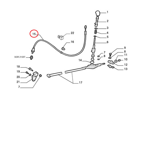 Câble flexible vitesse marche - vitesse,