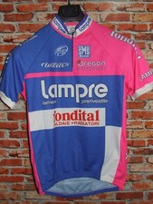 Lampre SANTINI Maillot de Vélo Haut Maillot Cyclisme Taille L (