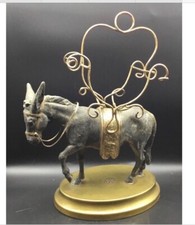 Cave , cabaret à liqueur Napoléon III âne en régule sur socle en laiton