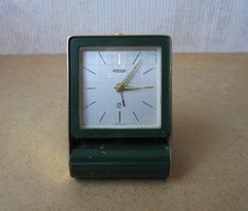 Ancien réveil ou pendulette de voyage Jaeger Lecoultre fonctionne parfaitement.