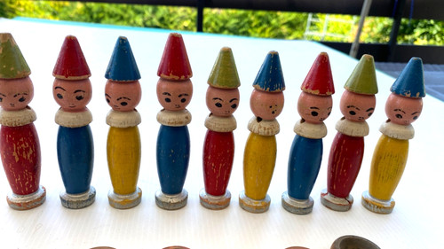Lot ancien jeu quille en - lot,