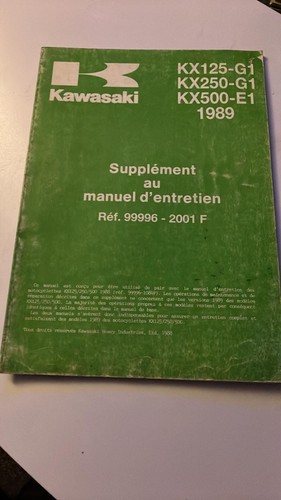 Supplément manuel entretien - supplément,