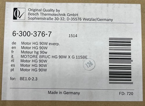 Buderus moteur 90w - 90w,
